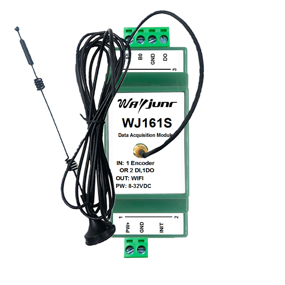 1路編碼器或2路DI脈沖計數(shù)器存儲器，Modbus和MQTT，WiFi模塊 WJ161S